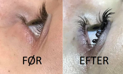 lash lift med lash fill og farve hos skinstyle i Ulfborg